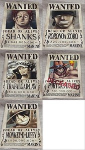 One Piece Wanted Poster Set | eBay