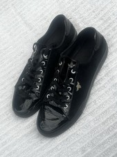 Creative Recreation Mens Black Patent Suede Trainers. Size 10