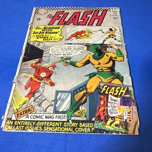 The Flash #151 (1966) Mirror Master 12¢ Cover Silver Age DC Comics Vintage GD-