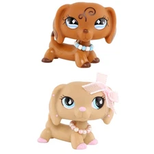 Littlest Pet Shop Dachshund Figure with Accessory for Kid Gift Collectible Toy