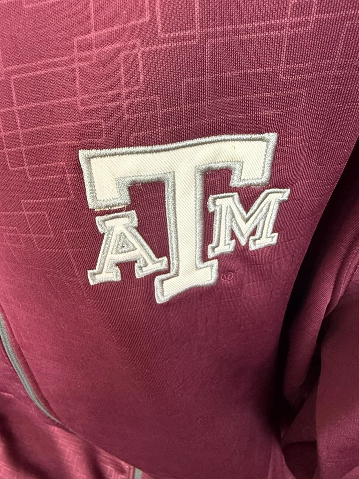 Куртка с капюшоном мужская Colosseum Texas A&M на молнии бордовая размер 3XL функциональная - Изображение 3 из 4