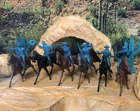 Marx 7th Cavalry  Ft. Apache Little Bighorn Cavalry Conversions W/ Horses