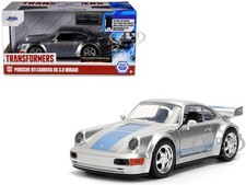 Porsche 911 Carrera Rs 3.8 Silver Transformers Movie 132 Model Jada 36210