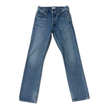 Citizens of Humanity Charlotte High Rise Straight Jeans Women  s 24x29 Blue Denim