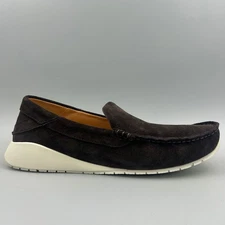 OluKai Ka'a Men Size 11 Brown Suede Leather Slip On Loafers 10535 NEW