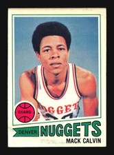 Mack Calvin 1977-78 Topps #96 White Backs Denver Nuggets SP4-413