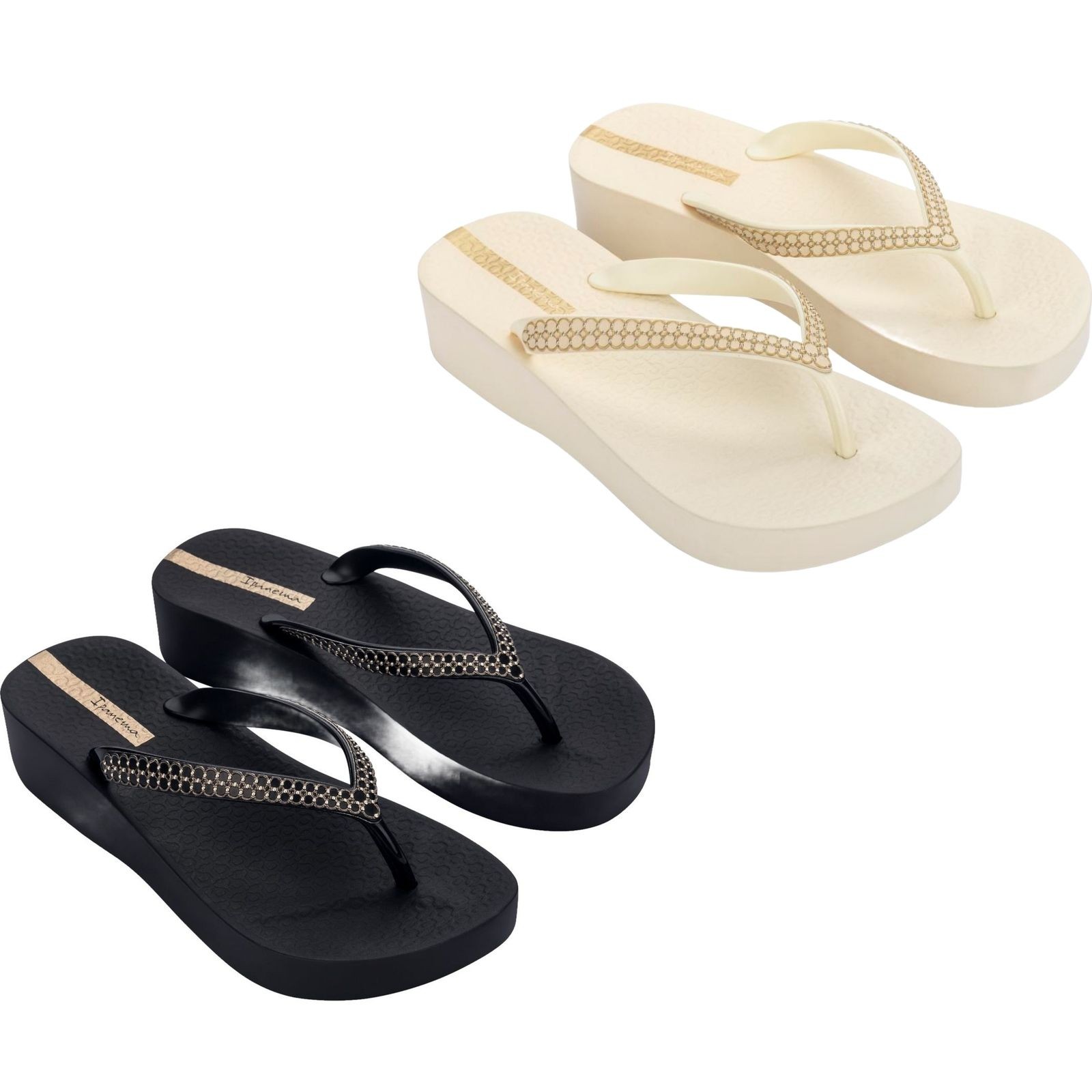 Chanclas Ipanema para mujer de malla XI Plat Fem
