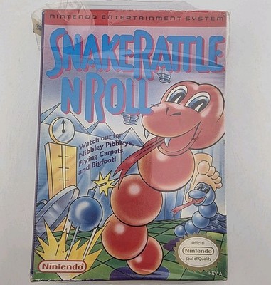 Snake Rattle  n  Roll - Box Only - Nintendo Nes - Shrink - Authentic (No Game)