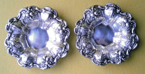 (2) Reed & Barton FRANCIS 1 Sterling Silver Nut Dishes