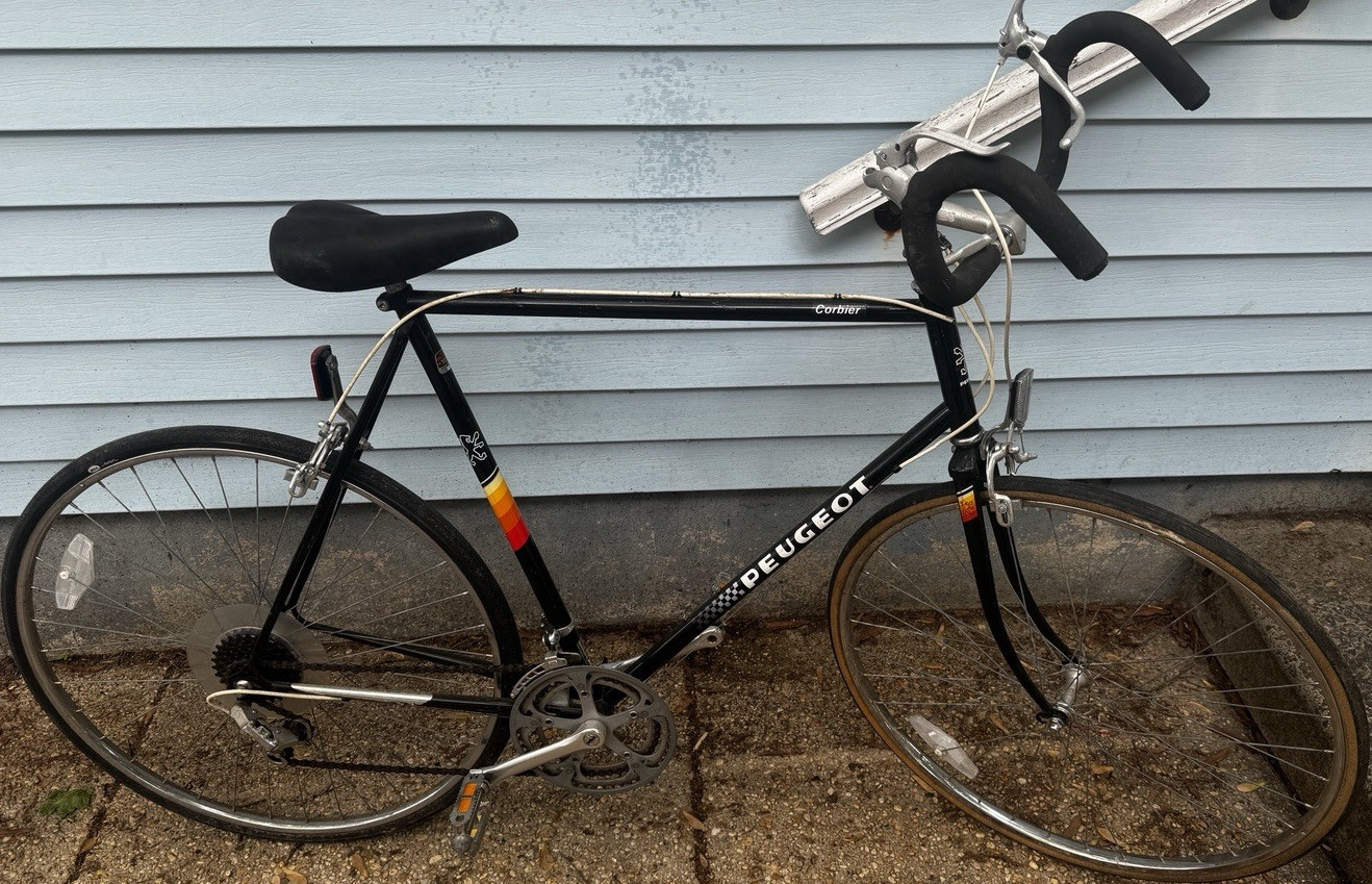 (Used) Peugeot Black Road Bike 27" Wheels Vintage Collectible Bicycle (350.00 USD)