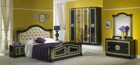 Schlafzimmer Set Stil Modern Bett Nachttisch Kommode Bett MöBel 6Tlg. Gruppe Neu