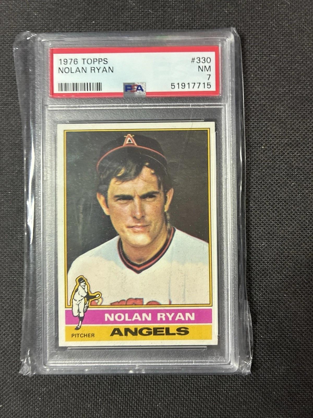 Deal for 1976 TOPPS #330 NOLAN RYAN ANGELS HOF PSA 7 *scratched slab*
