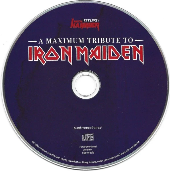 VARIOUS A Maximum Tribute to IRON MAIDEN CD 2025 Metal Hammer Exclusive Promo*** - Bild 3 von 3
