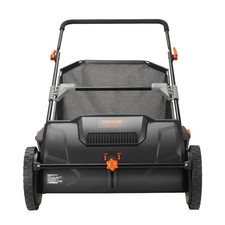 Push Lawn Sweeper, 21-inch Leaf Grass Collector, Strong Rubber Wheels Heavy