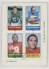 1969 Topps Mini-Cards (4-in-1) Ralph Baker Eric Crabtree Leslie Duncan HOF 2v5