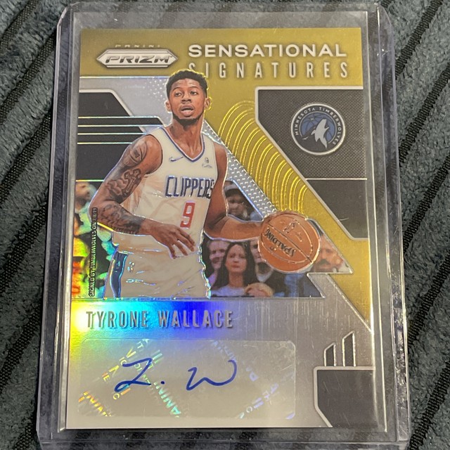 2019-20 Panini Prizm - Sensational Signatures Tyrone Wallace Gold Prizm /10