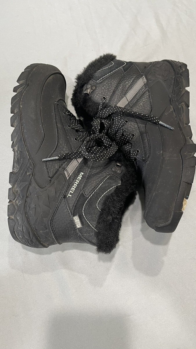 Womens Merrell Aurora 6 Ice+ Waterproof Black 8.0 Vibram