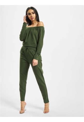 DEF Overall Jumpsuit Einteiler Schulterfrei Baumwolle Couchwear Ladies bequem - Bild 4 von 6