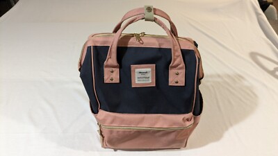 Himawari Adult & Teen Modern Travel Backpack Salmon Tablet Laptop Slot Cushion