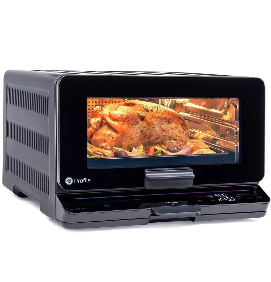 Horno de freír aire inteligente ultrarrápido GE Profile - 11 modos de cocción - control por voz - negro Foto 2 de 4