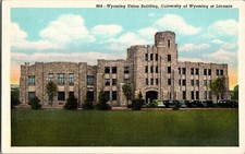 Wyoming Union Building, University of Wyoming at Laramie Vintage Postcard JY15