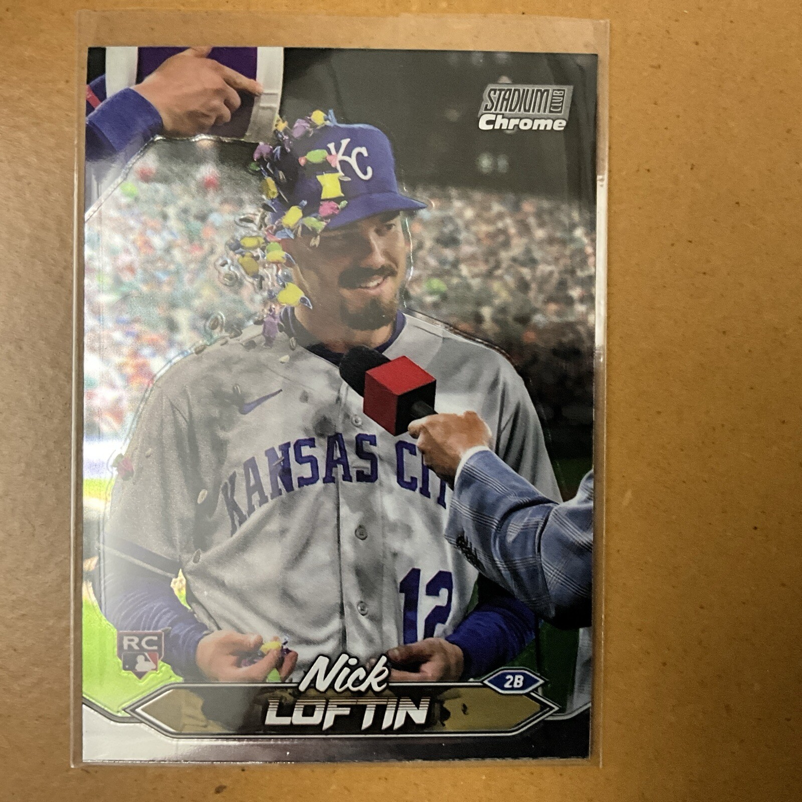 2024 Topps Stadium Club Nick Loftin CHROME ROOKIE SP #106 Kansas City Royals RC