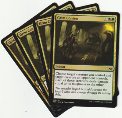   4 MAGIC The Gathering GRIM CONTEST Instant PLAYSET FRF/EN NM/EX