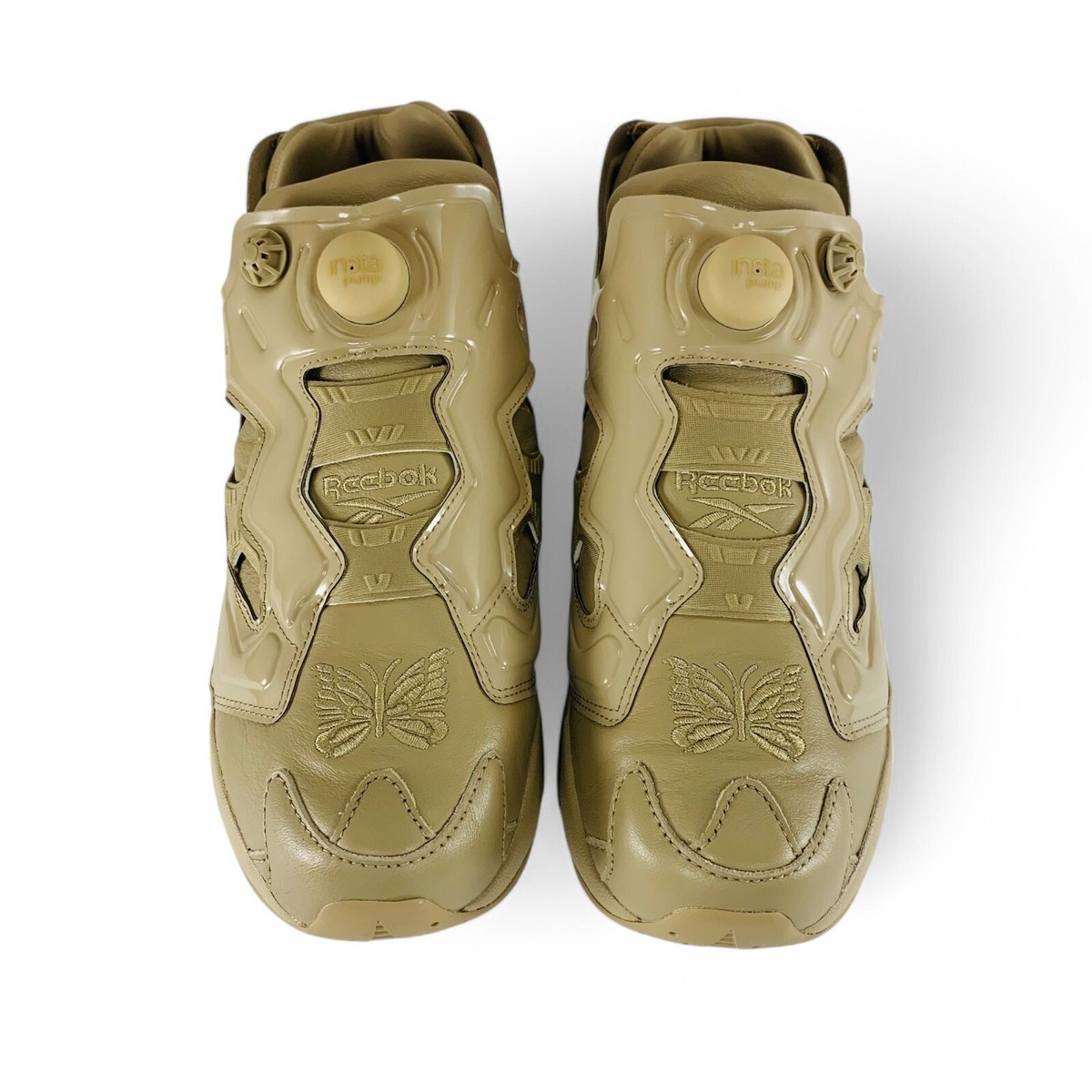 スニーカー Reebok Reebok X NEEDLES Instapump Fury 94 Beige 100207688 RE Reebok X Needles InstaPump Fury 94 Canvas Beige Men's Shoes