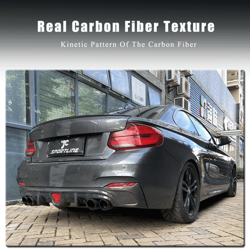 Difusor trasero de carbono adecuado para BMW F22 F23 M paquete 235i 240i difusor parte trasera - Imagen 11 de 17
