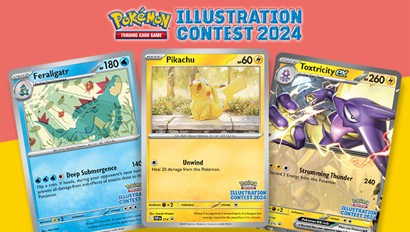 Pokemon Illustration Contest 2024 Promo Stamped Sealed Pack of 3 Cards