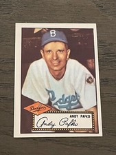 1983 Topps 1952 Topps Reprint Series Andy Pafko #1 Brooklyn Dodgers