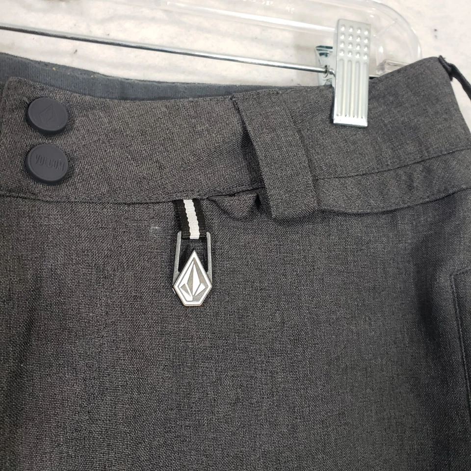 Pantalones chinos de esquí/snowboard Volcom Freakin para nieve 10 km/5 kg m2 para hombre XS gris 31x32 Foto 3 de 4