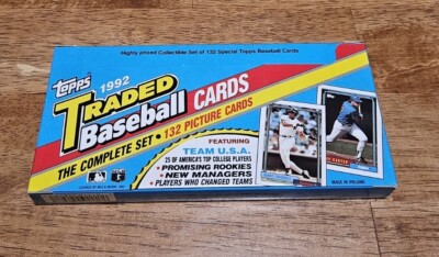 1992 TOPPS TRADED Baseball Factory Set (132 Cards)