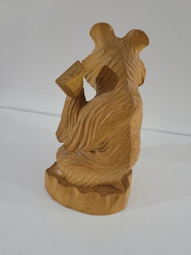 Bear Figurine Wooden Carved Soviet Russian USSR Folk Art VTG - Picture 7 of 13
