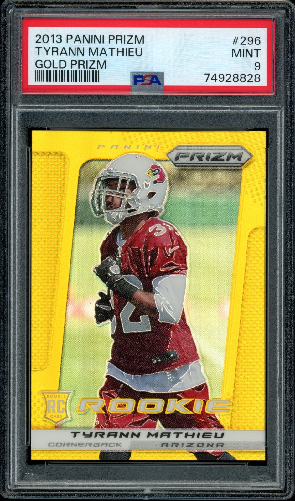 Tyrann Mathieu Panini Prizm #296 Gold