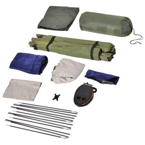 Tienda de campaña para cuna de camping Outsunny con cómodo colchón de aire cálido + acogedor saco de dormir - Imagen 4 de 6