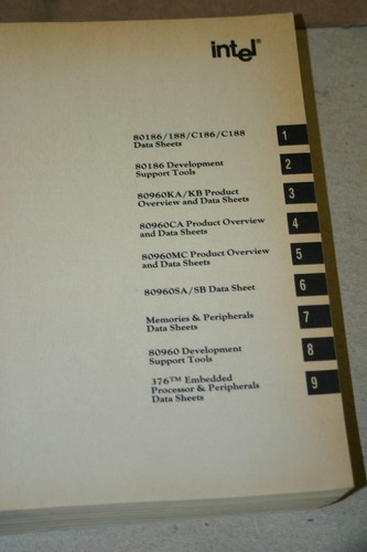Intel 16/32-Bit Embedded Processors Datasheet catalog Manual 270647-003 1991 CPU - Picture 2 of 2