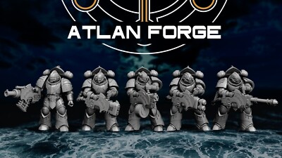 Wai-Toa Delugers (Atlan Forge/Tabletop Game Miniatures/Compatible with 40K)