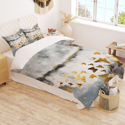 3D Yellow Butterfly A608 Bed Pillowcases Quilt Duvet Cover Set Queen King Amy 23