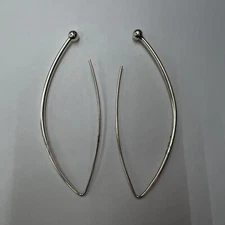 Silpada Sterling Drop/dangle  Threader 2.1/2” Long Earrings 6gr
