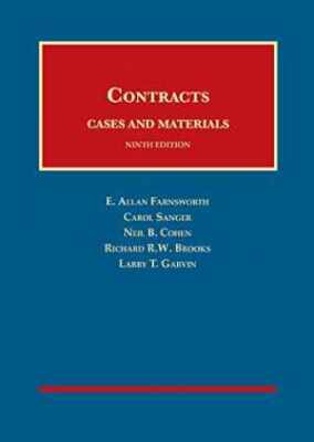Cases and Materials on Contracts - Hardcover, by Farnsworth E.; Sanger - Good