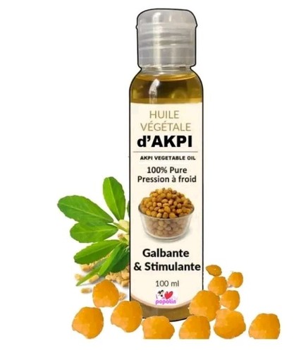 Huile 100% Naturelle D'Akpi Pour Galbe Fessier/hanches/poitrine - Marque I Love My Popotin