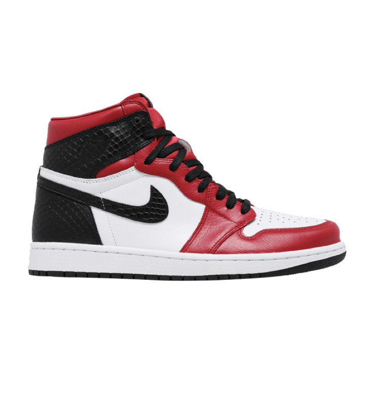 Nike Air Jordan 1 Retro High Satin Snake Red Womens Sz 9.5 / Men