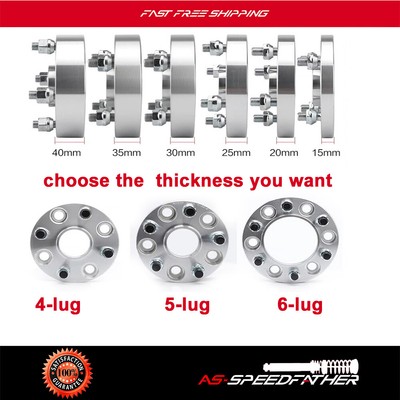 4-Pack 15mm Hub Centric Wheel Spacers For Nissan Sentra 2007-2022 - 5x114.3 Bolt Pattern, CNC Machined Aluminum