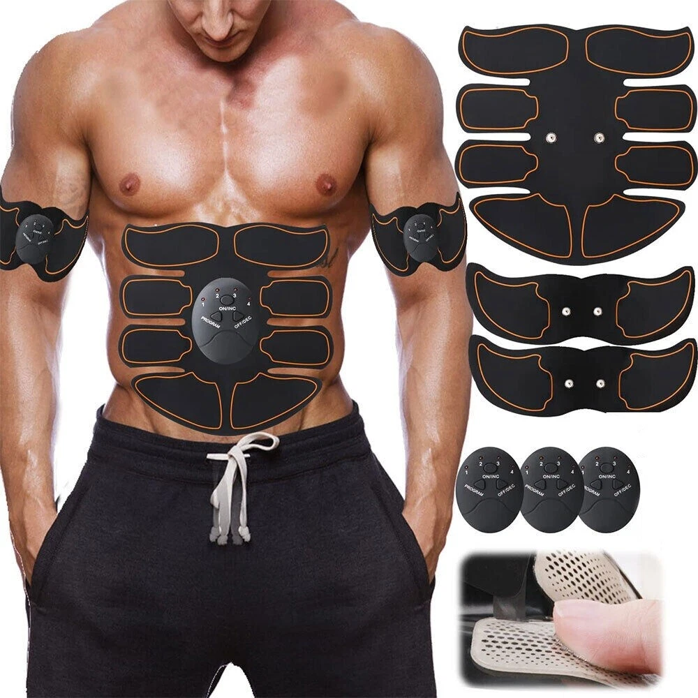 EMS Muscle Training Toning Belt ABS Stimulator Abdominal Trainer Fitness  Belt US