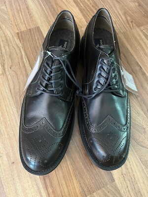 Dockers Brown Whitman Wing Tip Leather Oxfords Men's Size 11 New Rare Sample