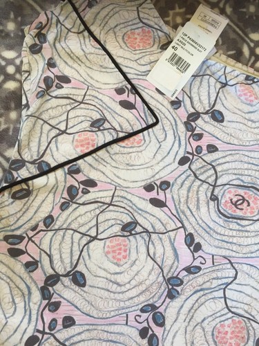 CHANEL 12P VINTAGE NEW TAGS ECRU MULTICOLOR CC LOGO One-piece Swimsuit FR40-38 - Picture 8 of 11