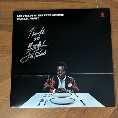 * LEE FIELDS * signed album * THE EXPRESSIONS * SPECIAL NIGHT * PROOF * 1