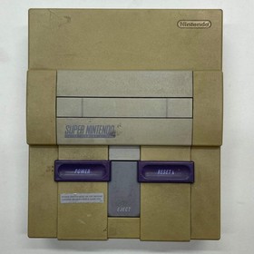 Super Nintendo Entertainment System SNES Video Game Console Only SNS-001 Gray