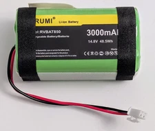 RVBAT850 Battery for Shark Ion R75 R85 RV761 RV850C RV851WV RV1000S 2-Prongs